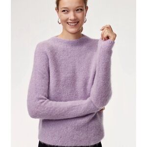 Babaton Chalmers Pastel Lilac Mohair Blend Sweater Size S